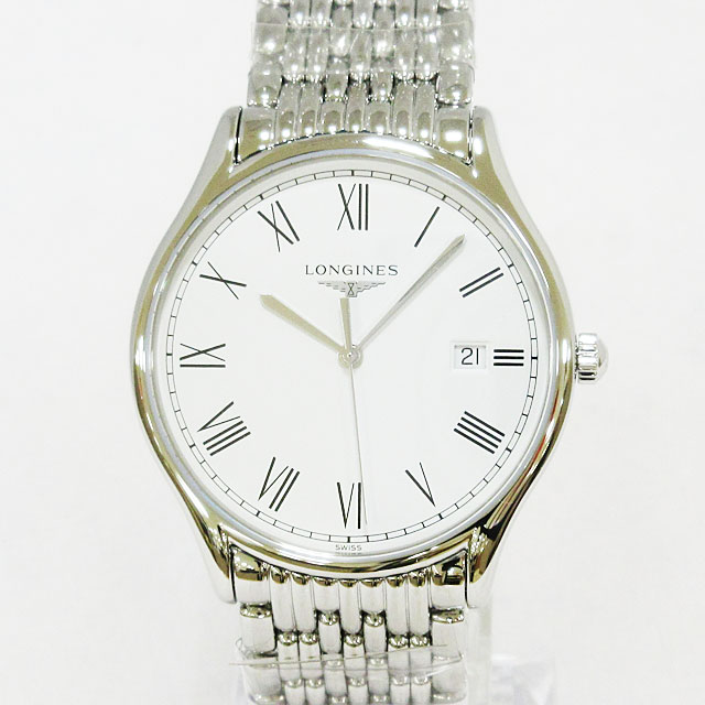 【Longines】ロンジン ウオッチ 地びた古典派音楽 木管 白いこと しろがね色 メンズ  石英 ★ L48594116 【新品】