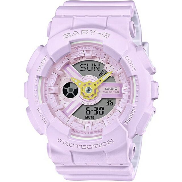 カシオ BABY-G ベイビージー レディース 腕時計 デジタル＆アナログ コンビネーション 柔らかなソフトカラーを纏ったデザイン BA-110AH-6AJF【新品】｜サンワワールド店