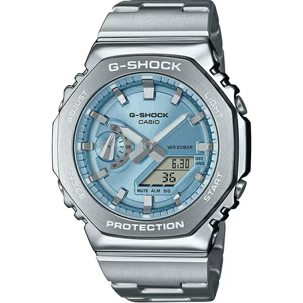 G-SHOCK カシオ  ウオッチ メンズ 2100つづき物 内燃機関青色 デジアナ メタルカバード  水晶  GM-2110D-2AJF【新品】 メンズ腕時計-腕時計