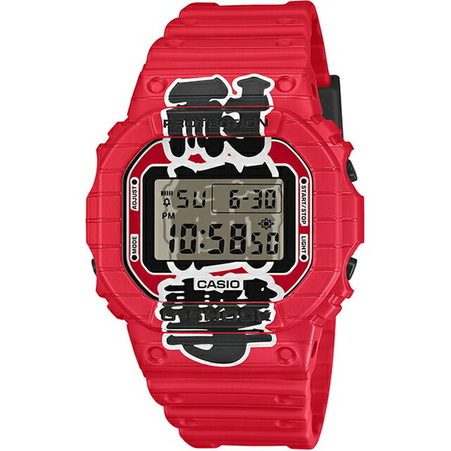 カシオ G-SHOCK メンズ 腕時計 5600シリーズ 日本の酒場文化 赤提灯デザインモチーフ 耐衝撃プリント Made in JapanモデルDW-5600AKA-4JR【新品】