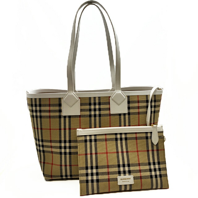 BURBERRY バーバリーロンドン　ピンク ブラウン チェック トートバッグ バーバリー トートバッグ バッグ レディース ロンドン スモール