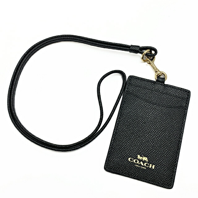コーチ職 COACH  逃げ口 ID入れもの 通り手形入れもの 57311 IMBLK 【新品】