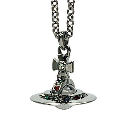 ヴィヴィアンウエストウッド Vivienne Westwood ネックレス アクセサリー PETITE ORB プチオーブ ペンダント ガンメタル 63020098/S001【新品】|サンワワールド店