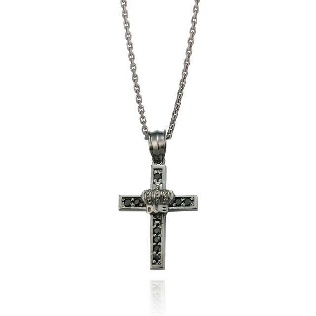 【特別価格】DUB collection ダブコレクション アクセサリー シャインクラウン クロス ネックレス DUBj-282-1(BK)【新品】｜サンワワールド店