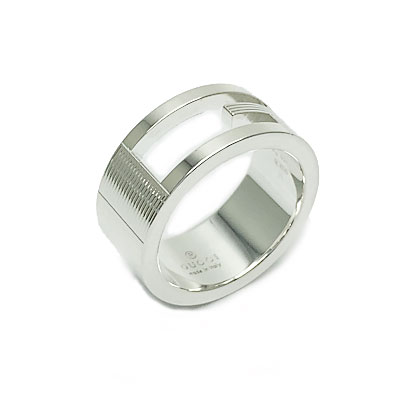 楽天市場】グッチ リング GUCCI インターロッキング G シルバー