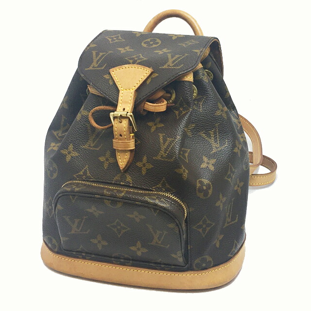 ルイヴィトン LOUIS VUITTON モン掏摸MM モノグラム うしろ側容器に並べる 背嚢  M51136【中古】