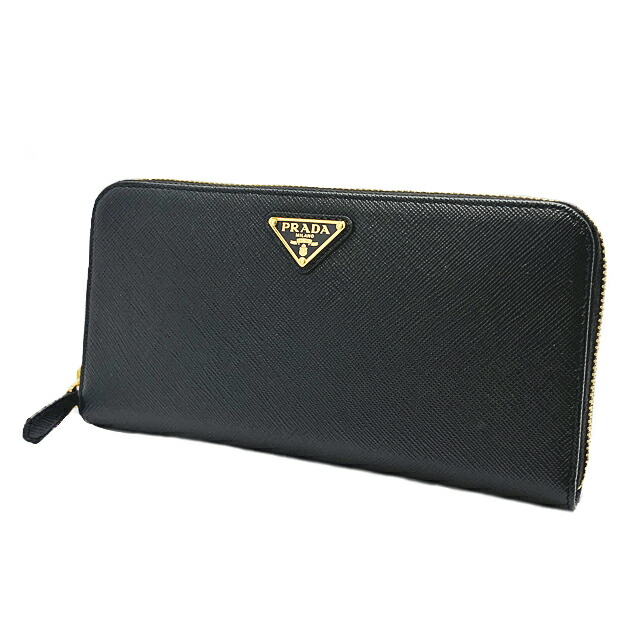 美品　PRADA プラダ　長財布　サフィアーノ PRADA/プラダ】 1M1132 長財布 サフィアーノレザー 黒/ピンク/白