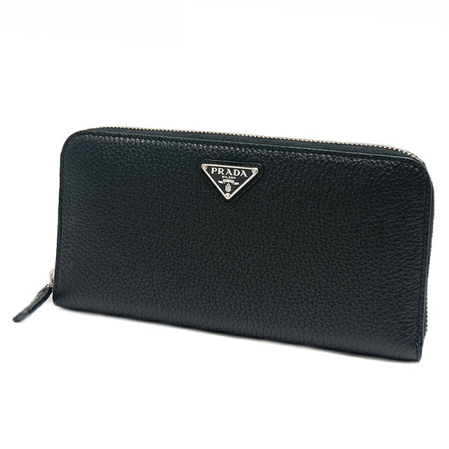 楽天市場】プラダ 長財布 PRADA バイカラー ラウンドファスナー