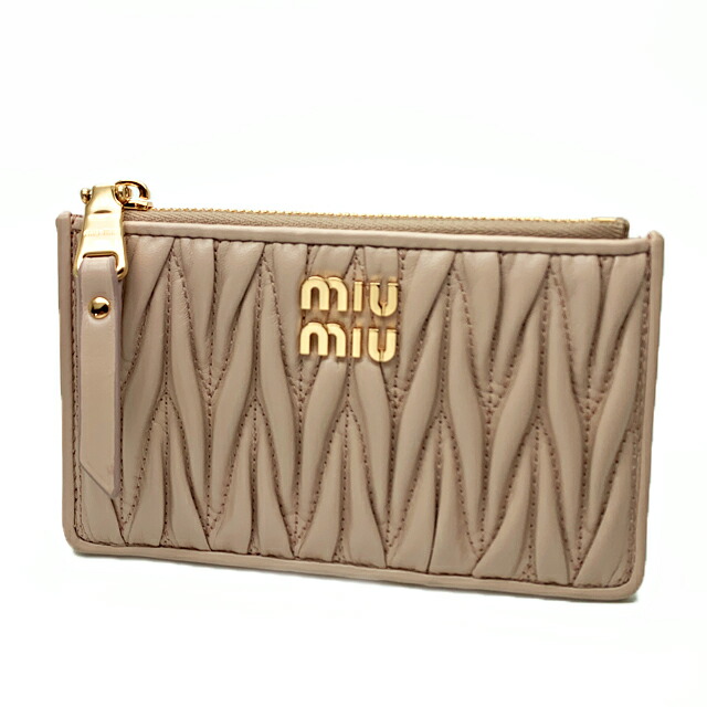 miu miu ショルダー財布、カードケース 新作】ミュウミュウ MIU MIU レディース カードケース 財布・小物