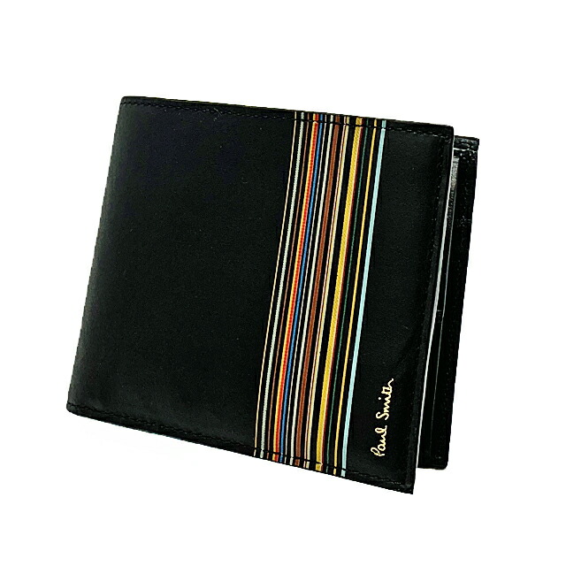 こはるびより様★新品★PaulSmith★ポールスミスPSストライプ折り財布★黒 こはるびより様☆新品☆PaulSmith☆ポールスミスPSストライプ折り財布