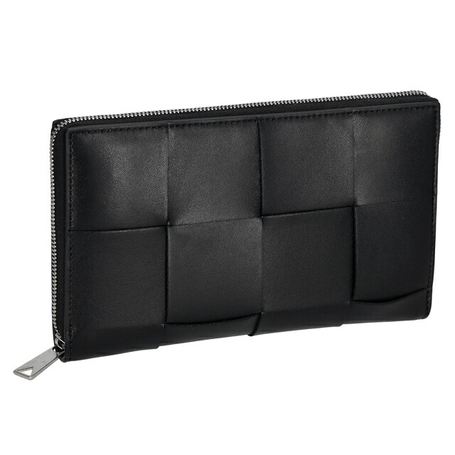 【極美品/現行/RFID搭載】ボッテガヴェネタ カセット 長財布 ラウンド 濃茶 BOTTEGA VENETA ボッテガヴェネタ 財布 長財布 CASSETTE LARGE FLAP
