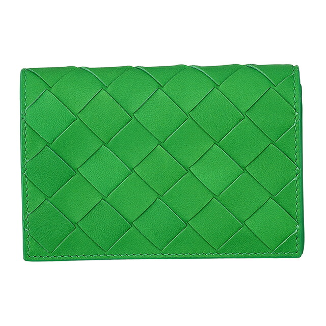ボッテガヴェネタ BOTTEGA VENETA 名刺入れ 歌留多容れもの 667141 V3UH2 3722 パラキート 緑であること【新品】