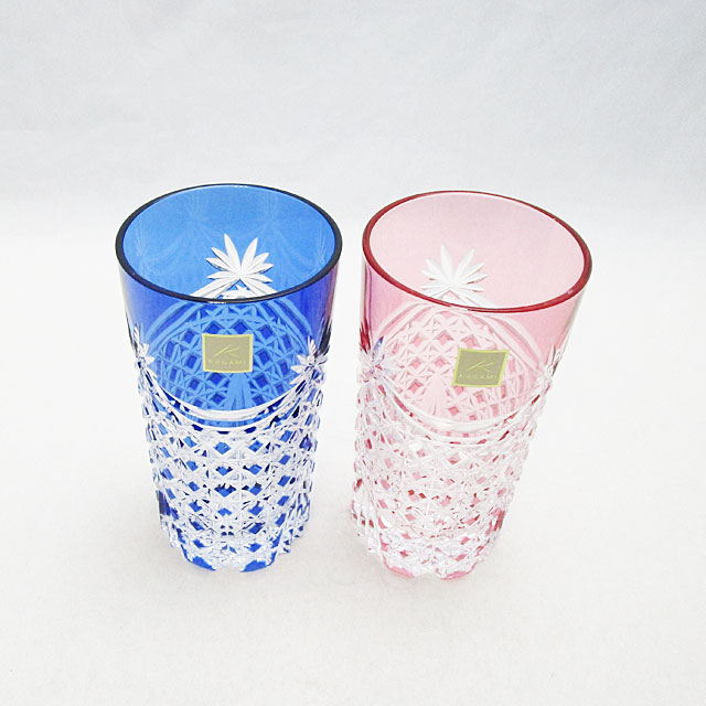 江戸切子ペアタンブラー （TPS369-2835-AB） - greatriverarts.com