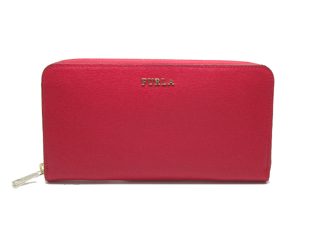 フルラ FURLA ラウンドジッパー長札入れ BABYLON XL AROU  903615 RUBY 赤いこと系 【新品】 バッグ・小物・ブランド雑貨-財布・ケース