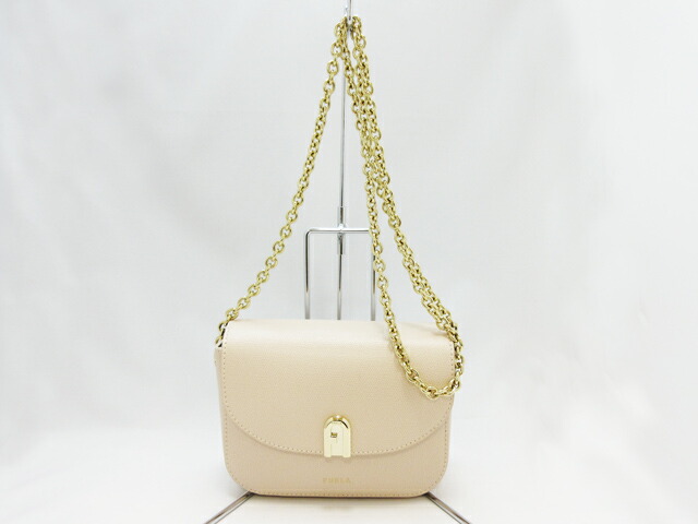 フルラ FURLA レディース ミニ ショルダーバッグ チェーン ポシェット BAONACO ARE B4L ベージュ系 消費税無し