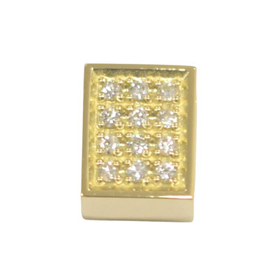 楽天市場】K18 ペンダント ネックレストップ 喜平 ダイヤ0.1ct