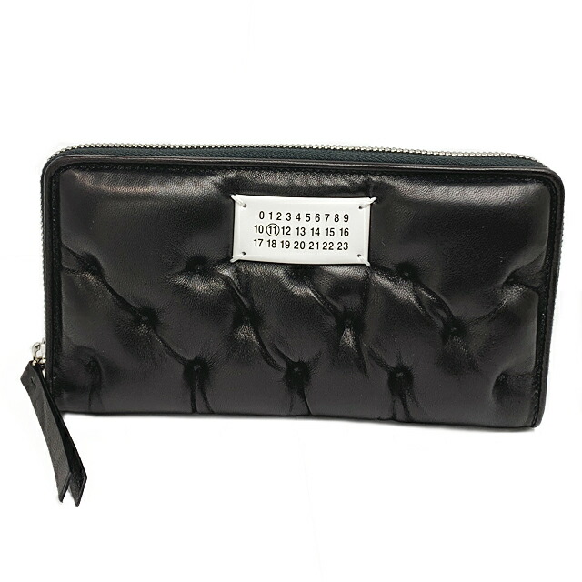 Maison Margiela メゾンマルジェラ レディース メンズ ラウンドファスナー 長財布 SA1UI0030 P6434 T8013 ブラック【新品】|サンワワールド店