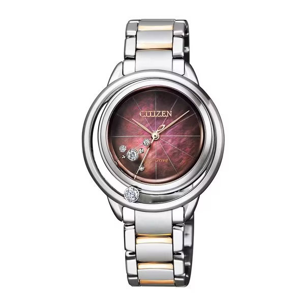 CITIZEN L シチズン エル 腕時計 アークリーコレクション Fig Red 無花果レッド 5Pダイヤモンド レディース エコドライブ ★ EW5529-55W【新品】|サンワワールド店