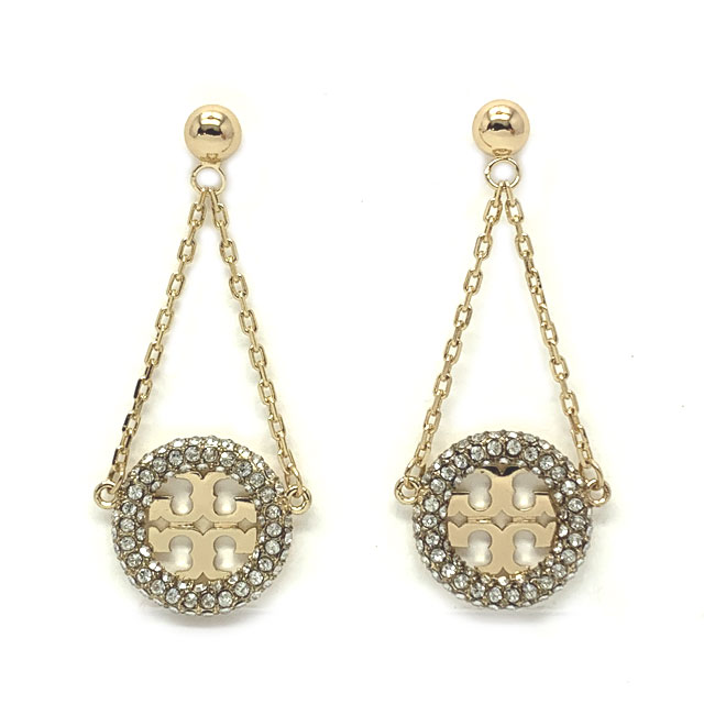 トリーバーチ ピアス TORY BURCH ミラーパヴェ ドロップ ピアス ゴールド 153690 783【新品】｜サンワワールド店