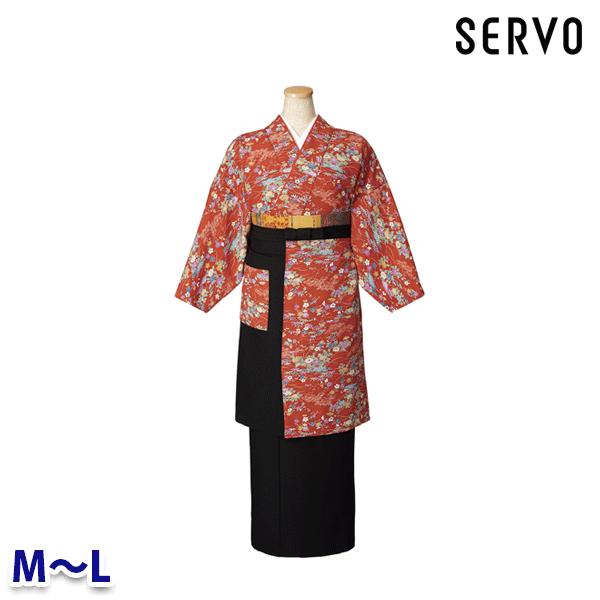 OD204 茶衣着 MからL 友禅調小紋 SerVo サーヴォSUNPEX IST23o