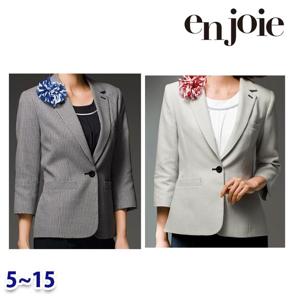 上衣 enjoieアンジョア 86740 事務服 5号から15号 SALE割引き販売 22AW レディースファッション-事務服