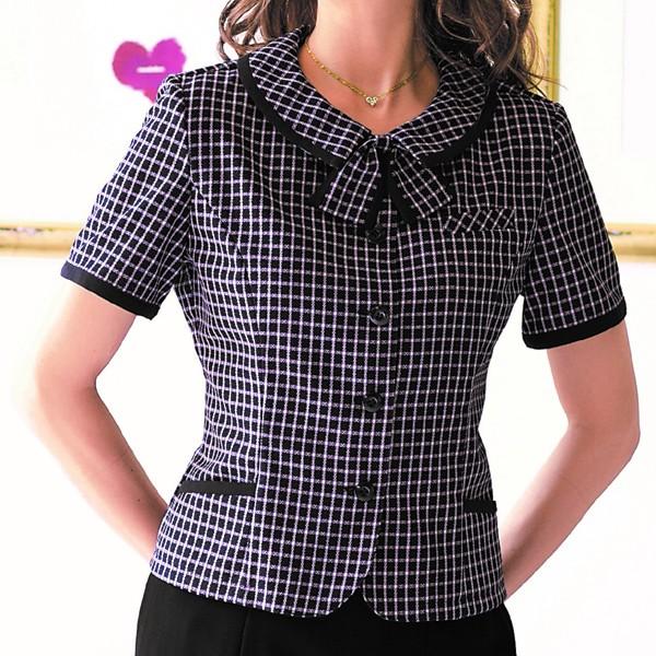 事務服 オーバーブラウス 大きいサイズ enjoie アンジョア　26255　オーバーブラウス　17号から19号SALEセール 10,189円