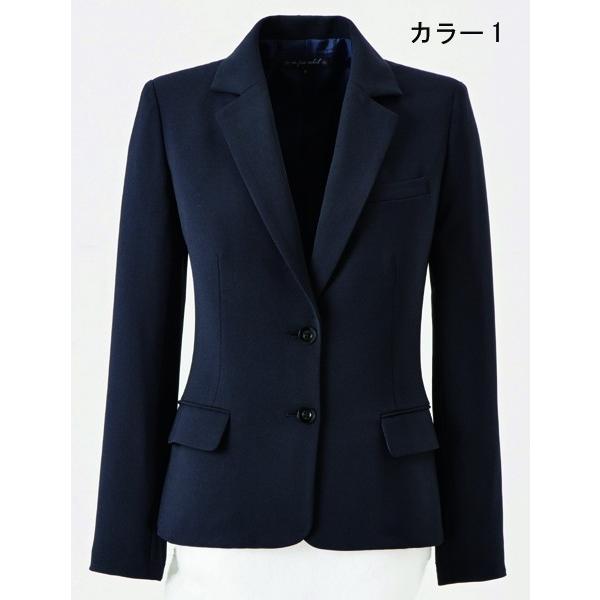 事務服 ジャケット 大きいサイズ enjoie アンジョア　81415　ジャケット　21から23号SALEセール