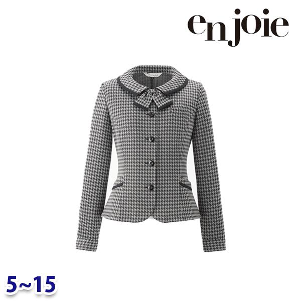 長袖オーバーブラウス(リボン付き) enjoieアンジョア 21900 事務服 5号から15号 SALEセール 22AW 11,489円