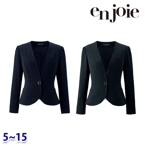 上衣 enjoieアンジョア 81416 事務服 5号から15号 SALE割引き販売 22AW 事務服-レディースファッション-ジャケット