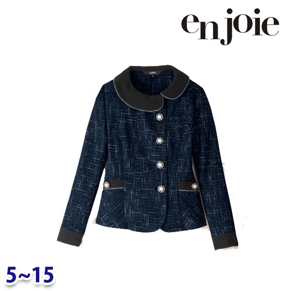 ジャケット enjoieアンジョア 82040 オフィスウェア 事務服 5号から15号 ENJ26Z｜三洋アパレル店