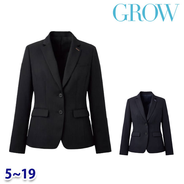 GROW グロウ GJAL-2451 ジャケット 5号から19号 長袖 Servoサーヴォ事務服オフィスウェアSALEセール 25SS