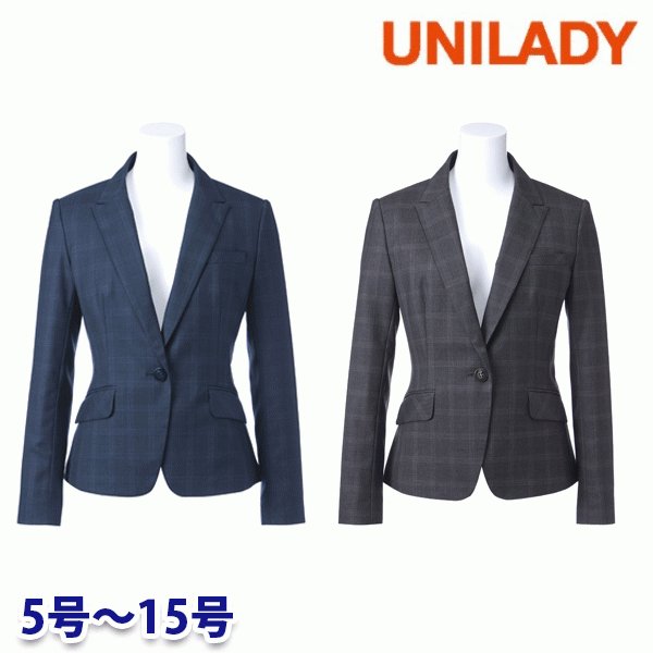 U2636 上衣 5号から15号 ユニ小母さんUNILADY 事務服事務室お召しもの 事務服-レディースファッション-ジャケット