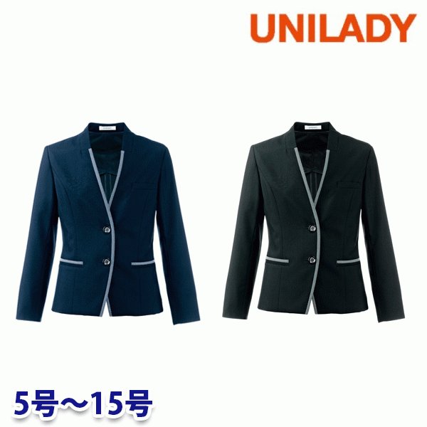 U21852 九分袖サマージャケット 5号から15号 ユニレディーUNILADY 事務服オフィスウェアY22SS