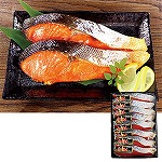 下関唐戸市場・林商店 天然紅鮭切身セット 紅8切