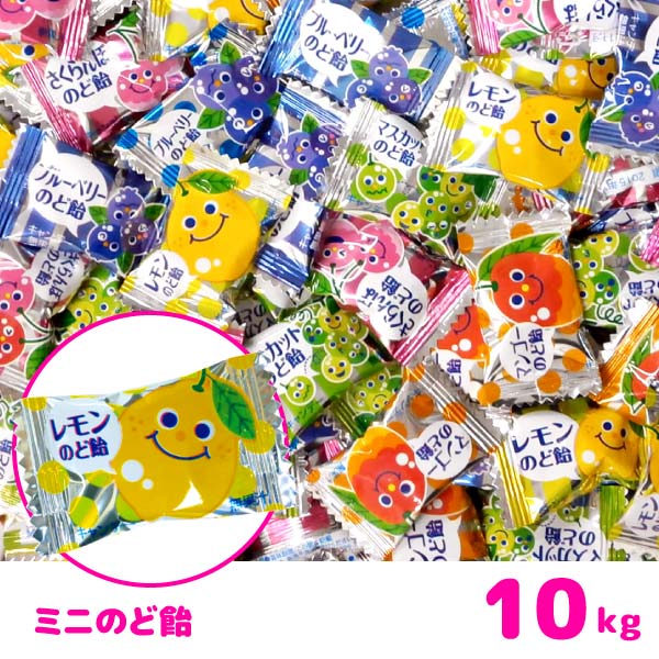 楽天市場 エントリーでポイント5倍9 19 24 ミニのど飴 10kg お菓子 飴 キャンディー おもちゃの三洋堂