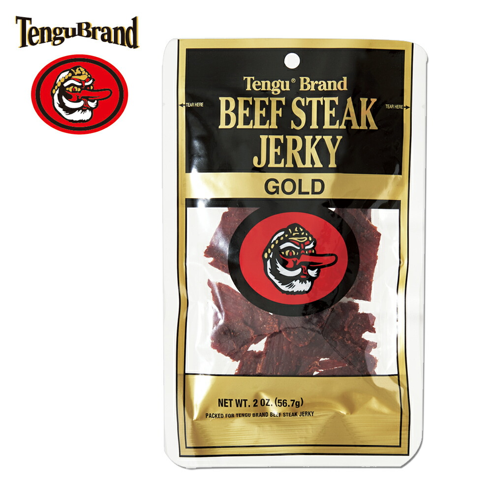 楽天市場 在庫大放出 テング ビーフジャーキーゴールド ミニ 2oz 6袋セット 05 5400円以上で送料無料 海外 国内土産 旅行用品 三洋堂
