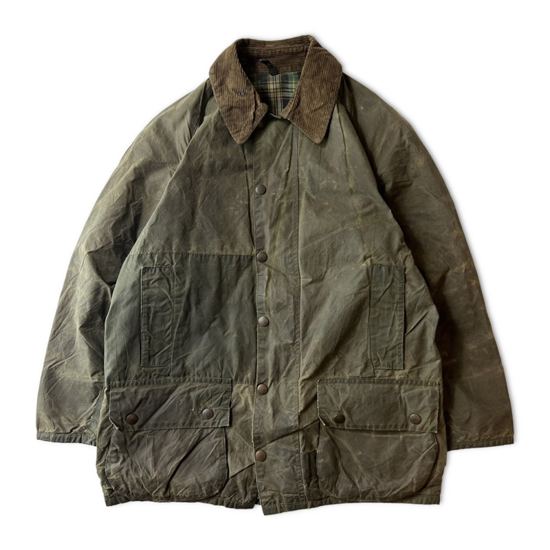 華麗 2ワラント 80s 英国製 Barbour BEAUFORT ハンティング オイルド