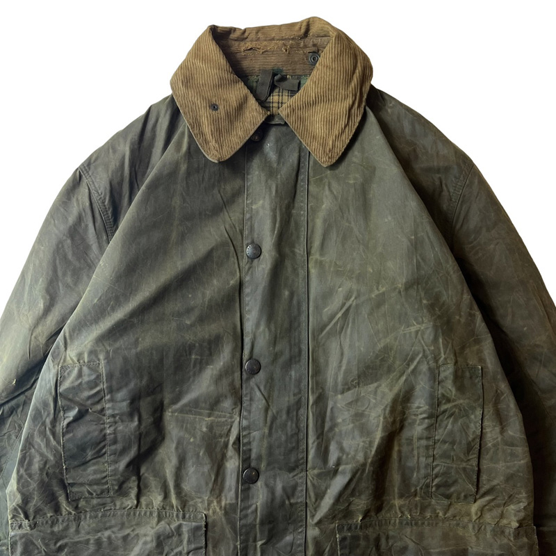 付与 2ワラント 80s 英国製 Barbour BORDER オイルド ジャケット 40 80