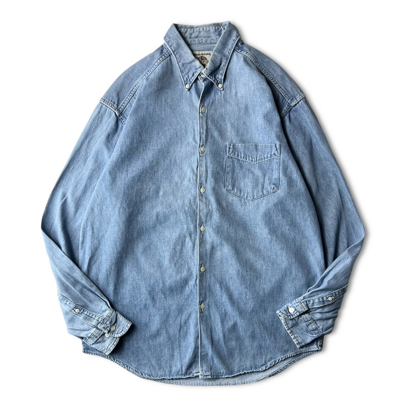 楽天市場】90s USA製 Woolrich 襟切替 長袖 デニム シャツ XL / 90年代