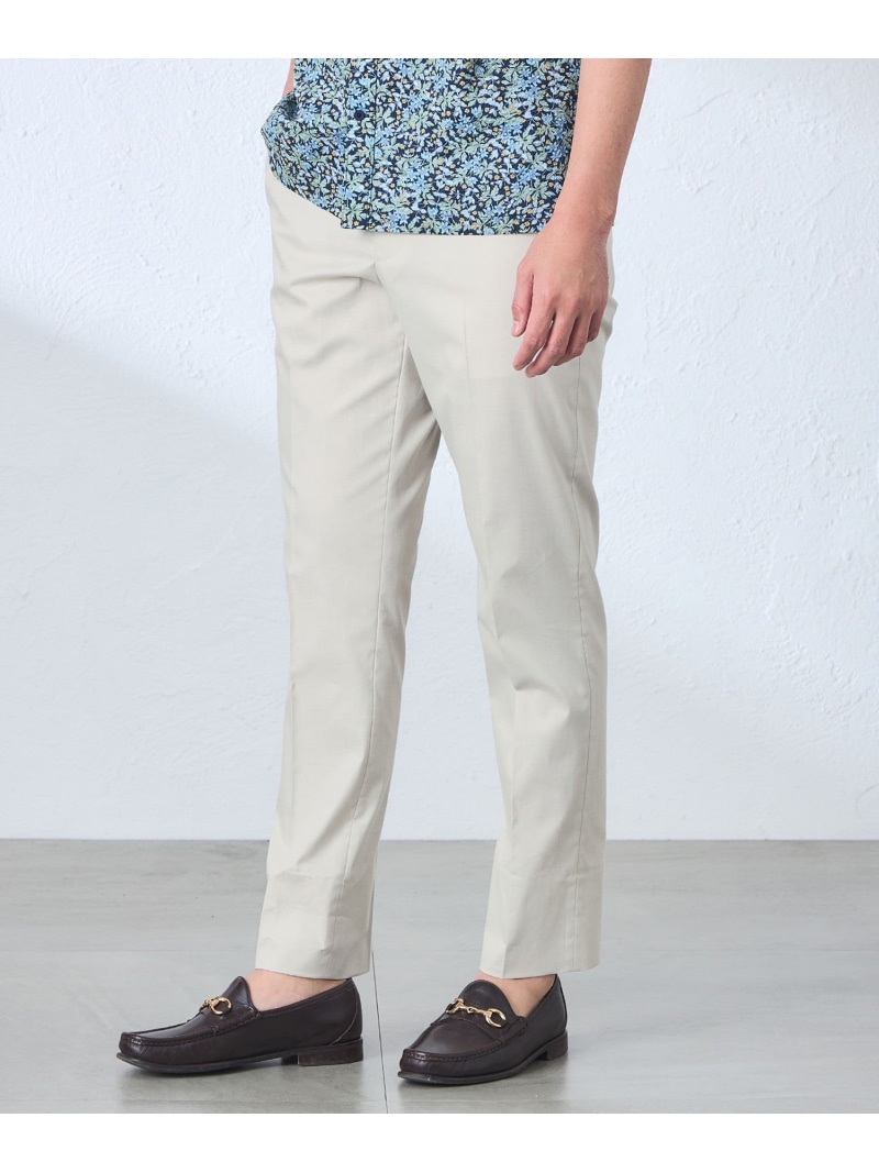 【ウォッシャブル】【Adjustable Fit】CoolMotionシャークスキントラウザース BAKER STREET ベイカー・ストリート パンツ スラックス・ドレスパンツ グレー ベージュ【送料無料】[ Fashion]