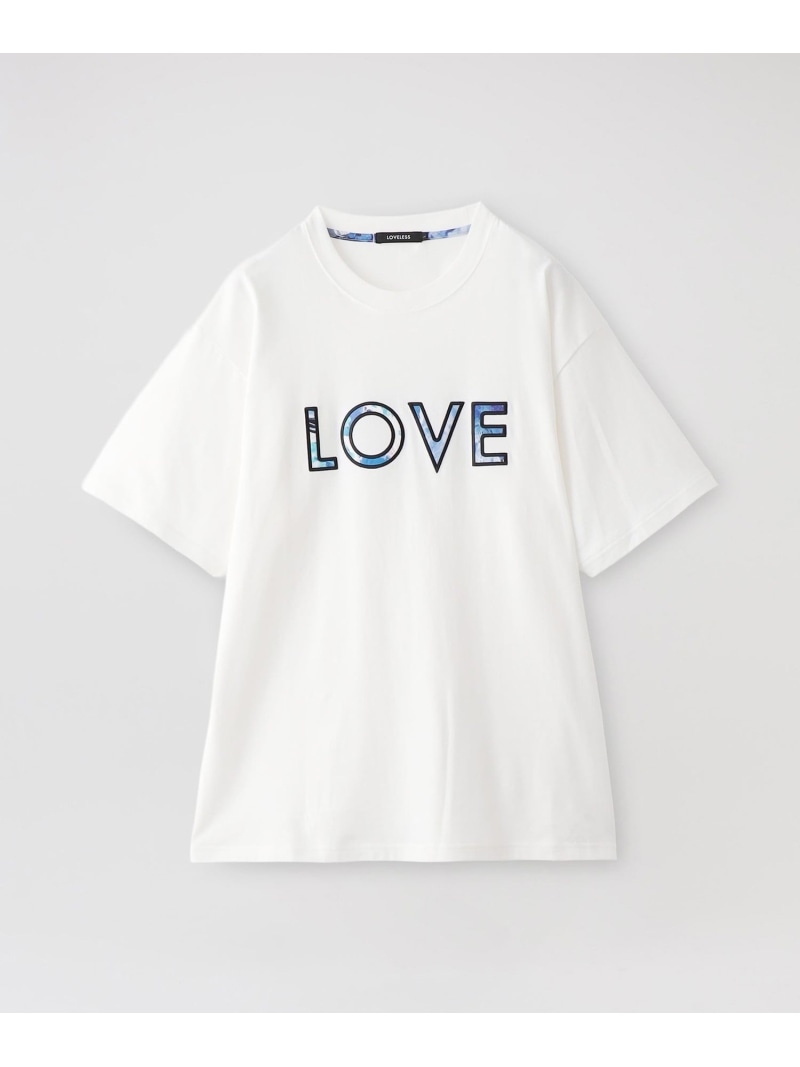 【KANAKO SASAKI】コラボレーション グラフィックロゴTシャツ LOVELESS ラブレス トップス カットソー・Tシャツ ホワイト ブラック【送料無料】[ Fashion]｜SANYO SELECT
