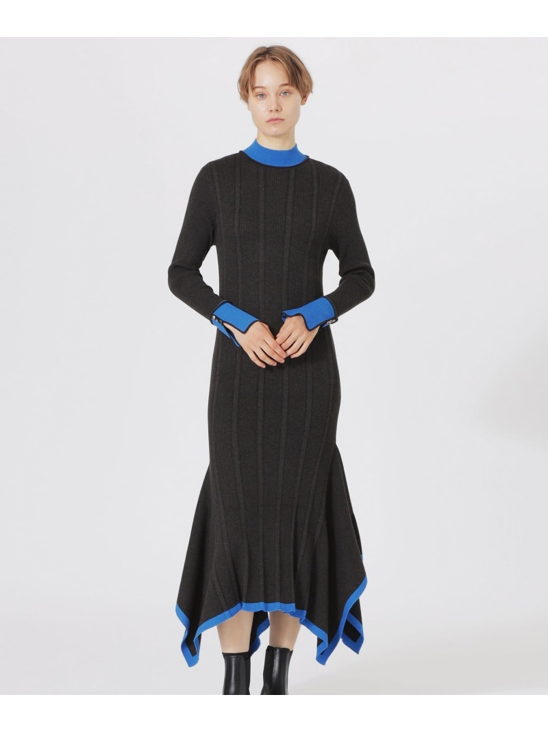 【SALE／30%OFF】レイヤードライクニットワンピース LOVELESS ラブレス ワンピース・ドレス ワンピース グレー レッド ネイビー【RBA_E】【送料無料】[ Fashion]