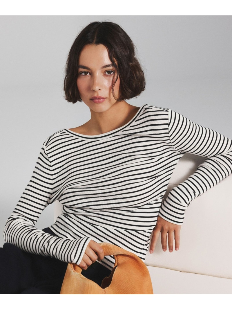 FARO ロンT / FARO LONGSLEEVE T-SHIRT WOMAN ECOALF エコアルフ トップス カットソー・プルオーバー 白いこと【貨物輸送無料】[ Fashion]