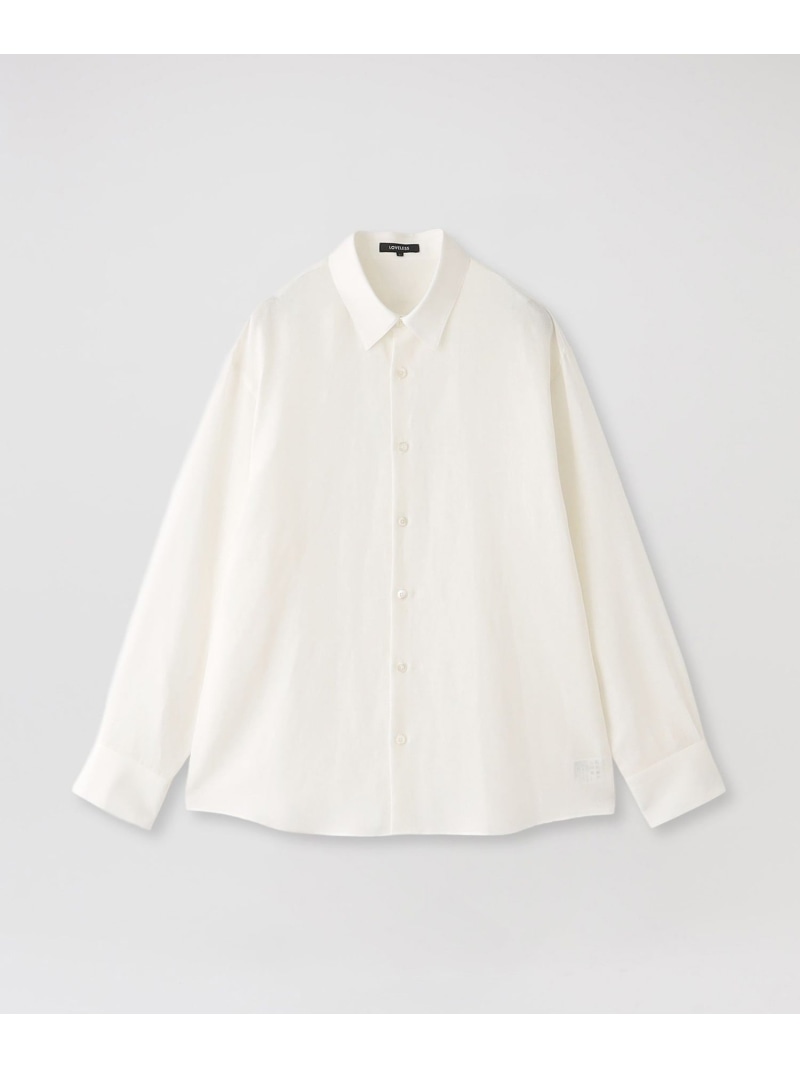 【SALE／30%OFF】リネンミックスシャツ LOVELESS ラブレス トップス シャツ・ブラウス ブラック ホワイト【RBA_E】【送料無料】[ Fashion]｜SANYO SELECT