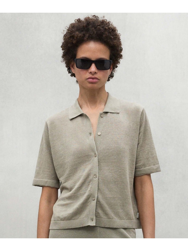 【SALE／40%OFF】JUNIPER ニット シャツ / JUNIPER LINEN KNIT WOMAN ECOALF エコアルフ トップス ニット カーキグリーン グレー【RBA_E】【送料無料】[ Fashion]｜SANYO SELECT