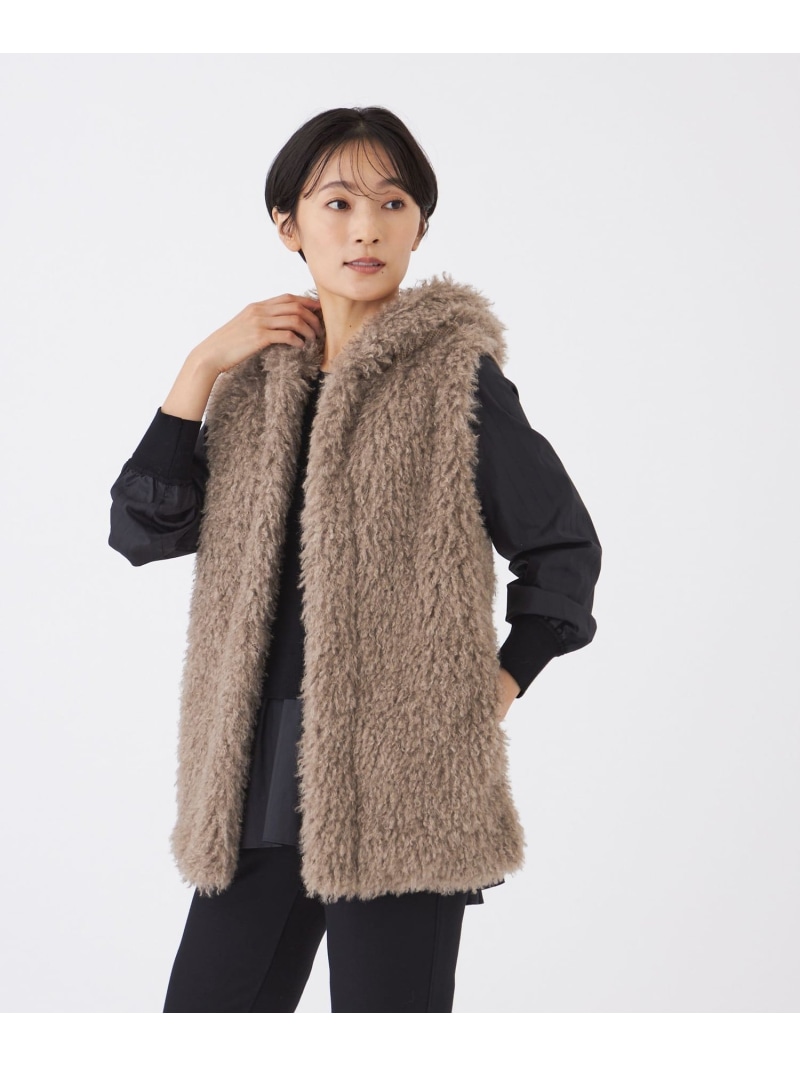【SALE／26%OFF】【カタログ掲載】ニットコンビエコファージレ EVEX by KRIZIA エヴェックス バイ クリツィア トップス ベスト・ジレ ベージュ【RBA_E】【送料無料】[ Fashion]｜SANYO SELECT