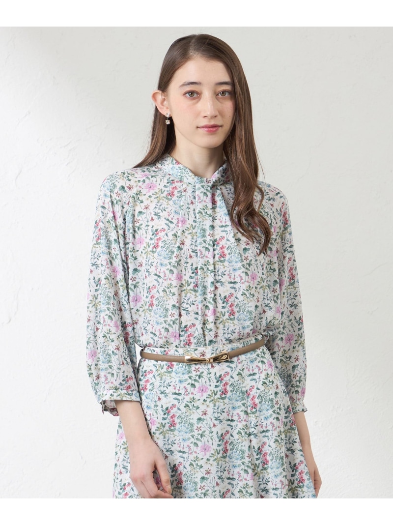 【SALE／25%OFF】【LIBERTY】BOTANIST'S JOURNEY タックブラウス AMACA アマカ トップス シャツ・ブラウス ピンク ブルー【RBA_E】【送料無料】[ Fashion]｜SANYO SELECT 15,620円