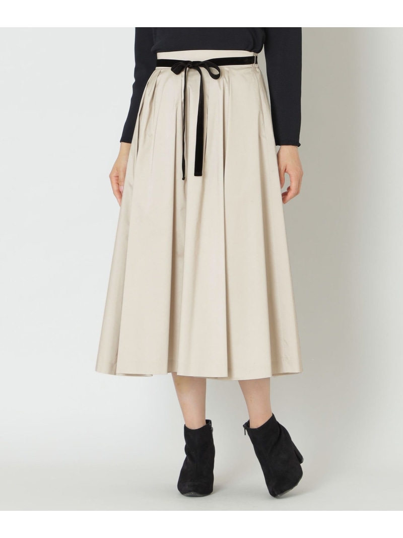 【SALE／36%OFF】【大人百花 掲載】マイクロタフタ タックスカート TO BE CHIC トゥー ビー シック スカート その他のスカート ベージュ ピンク ブラック【RBA_E】【送料無料】[ Fashion] 18,975円