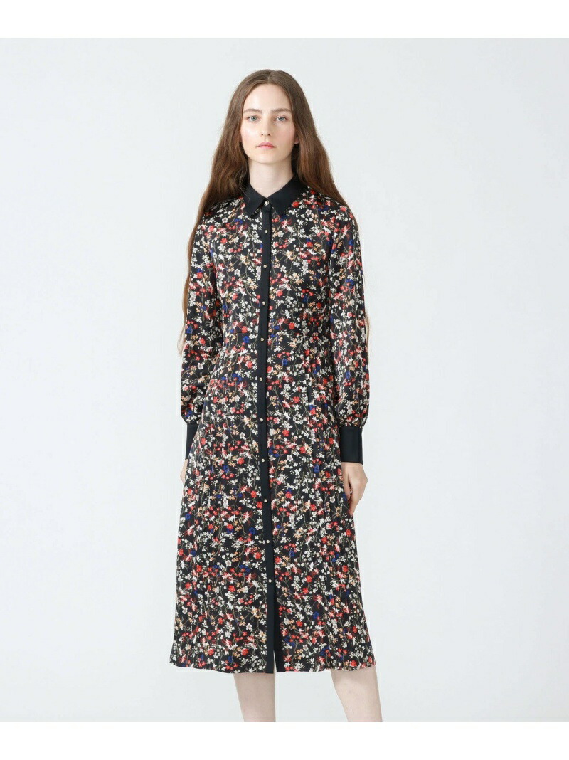 人気新作 Loveless レディース ワンピース ラブレス フラワークレリック シャツカラードレス Loveless ラブレス ワンピース ワンピースその他 ブラック 送料無料 Rakuten Fashion ふるさと納税