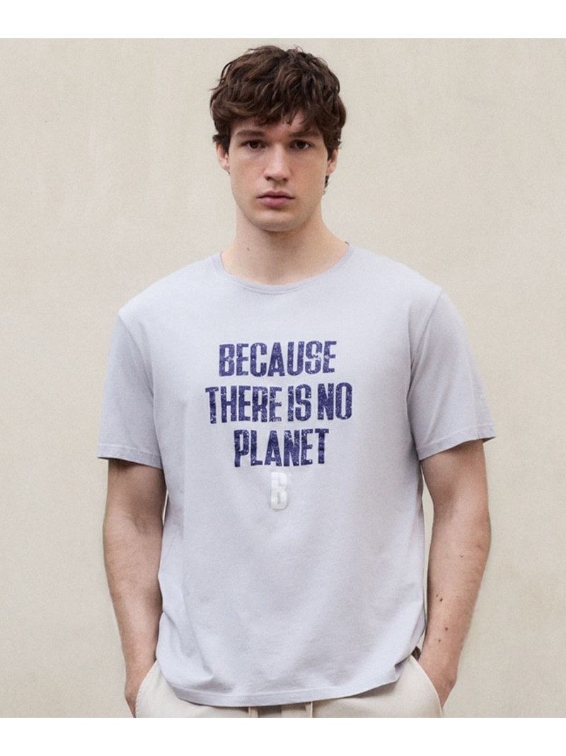 MIN BECAUSE Tシャツ / MINALF T-SHIRT ECOALF エコアルフ トップス カットソー・Tシャツ ネイビー ホワイト グレー【送料無料】[ Fashion]
